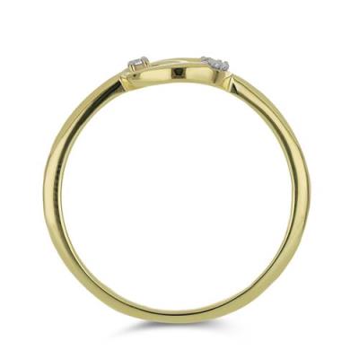 BUY REAL DIAMOND DOUBLE CUT GEMSTONE RING IN GOLD PLATED